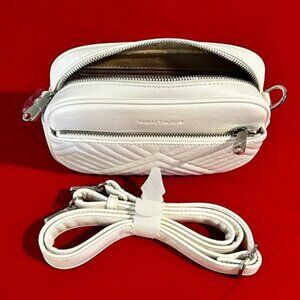 CROSSBODY SHOULDER BAG - RFID BLOCKING / ANTI-PICKPOCKET CLIP (White)